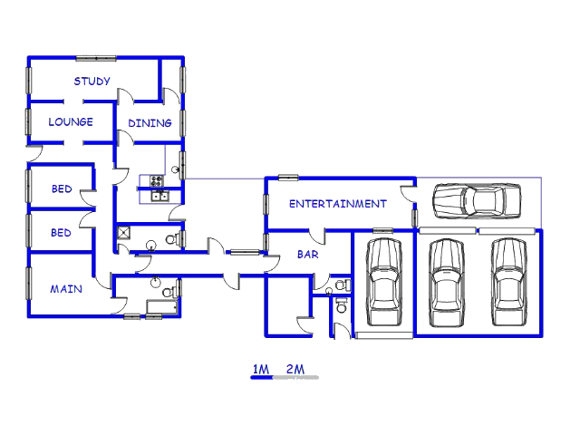 Floor plan of the property in Bronkhorstspruit