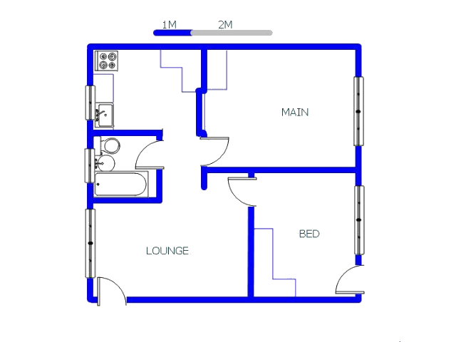 Floor plan of the property in Townsview