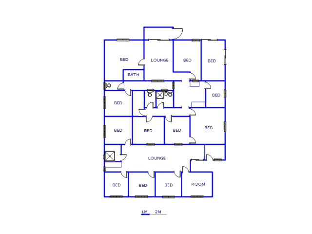 Floor plan of the property in Brandwag