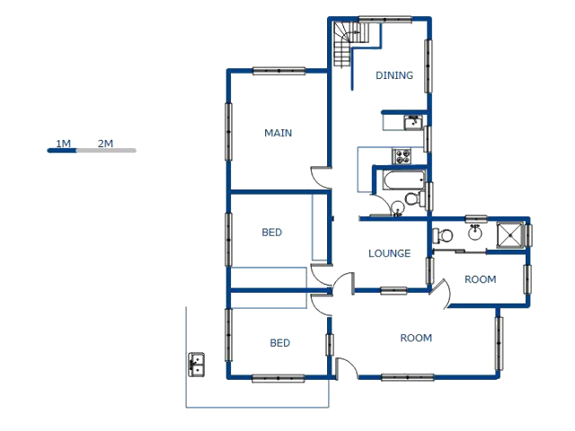 Floor plan of the property in Clare Hills
