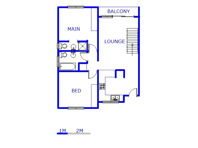 Floor plan of the property in Dalpark