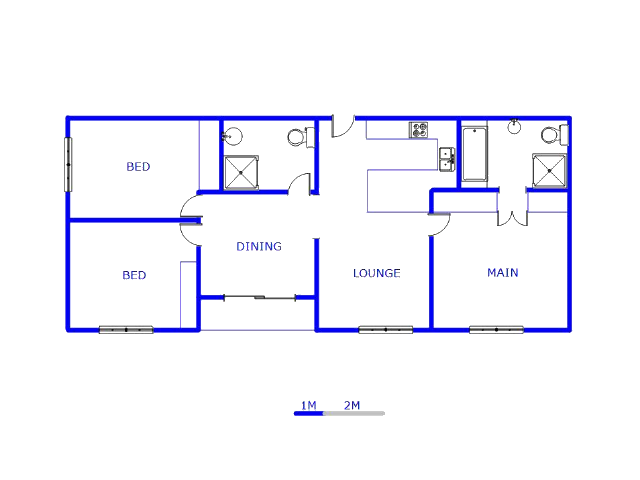 Floor plan of the property in Observatory - CPT