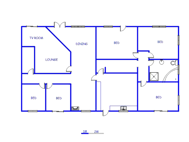 Floor plan of the property in Stutterheim