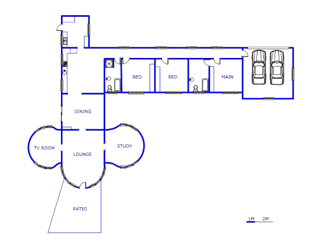 Floor plan of the property in Hartbeespoort