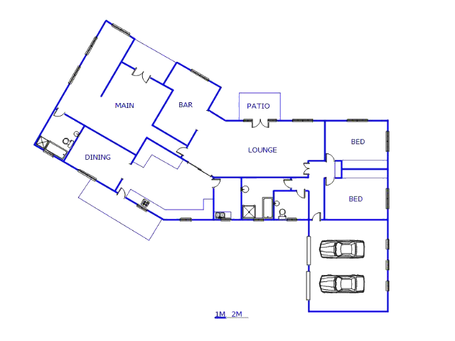 Floor plan of the property in Lady Grey