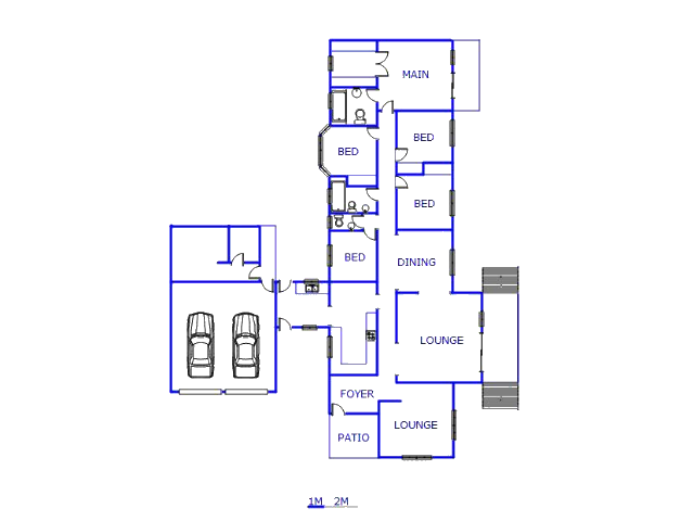 Floor plan of the property in King Williams Town