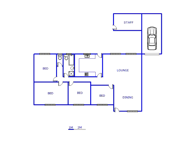 Floor plan of the property in Allanridge
