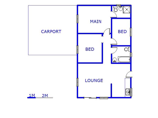 Floor plan of the property in Delmore Park