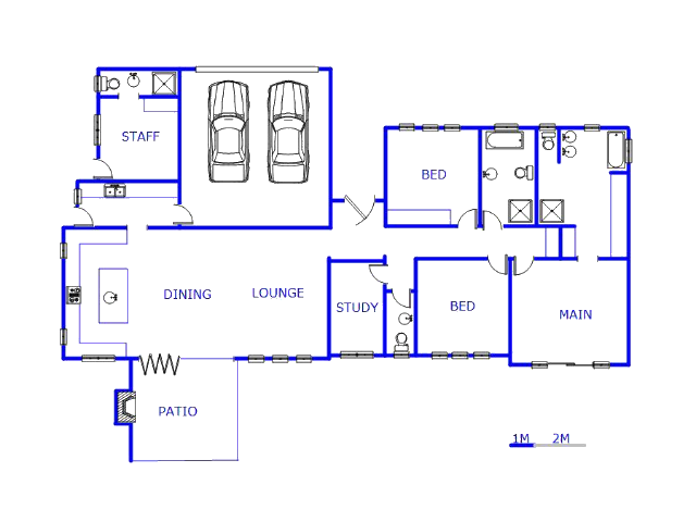Floor plan of the property in Kosmos