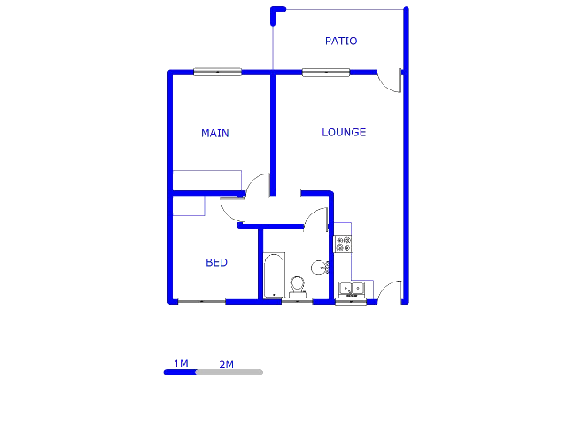 Floor plan of the property in Comet