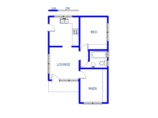 Floor plan of the property in Highridge