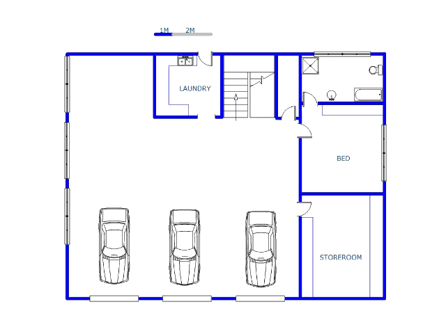 Floor plan of the property in Vaal Oewer