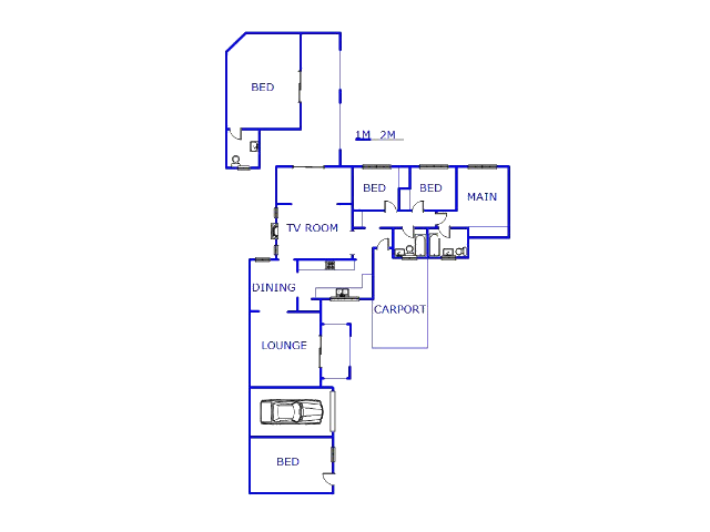 Floor plan of the property in Geluksdal