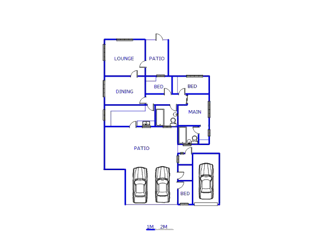 Floor plan of the property in Grootvlei