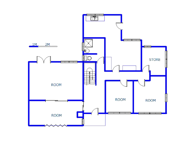 Floor plan of the property in Grosvenor
