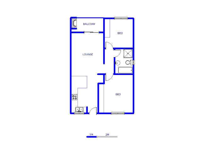 Floor plan of the property in Burgundy Estate