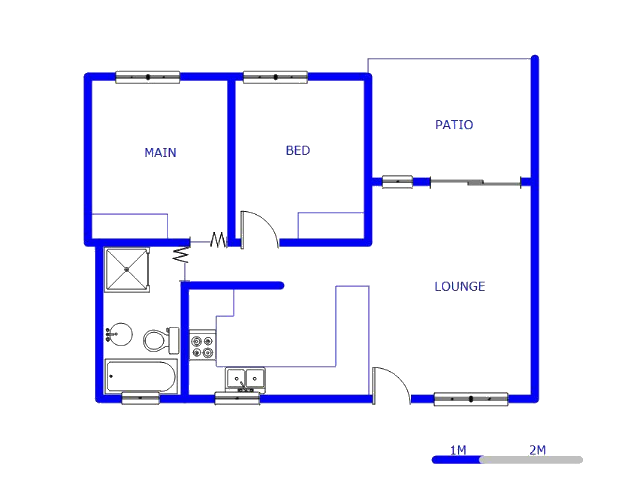 Floor plan of the property in Monavoni