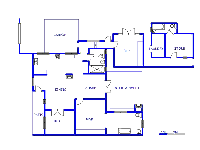 Floor plan of the property in Melville