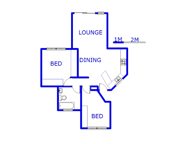 Floor plan of the property in Florida Park