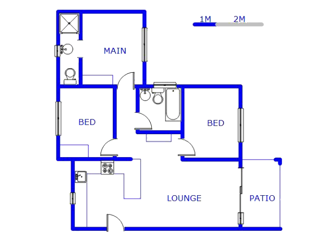 Floor plan of the property in Meredale