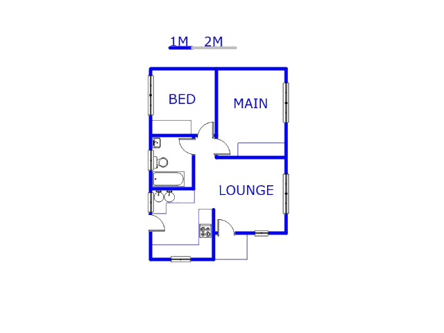 Floor plan of the property in Dawn Park
