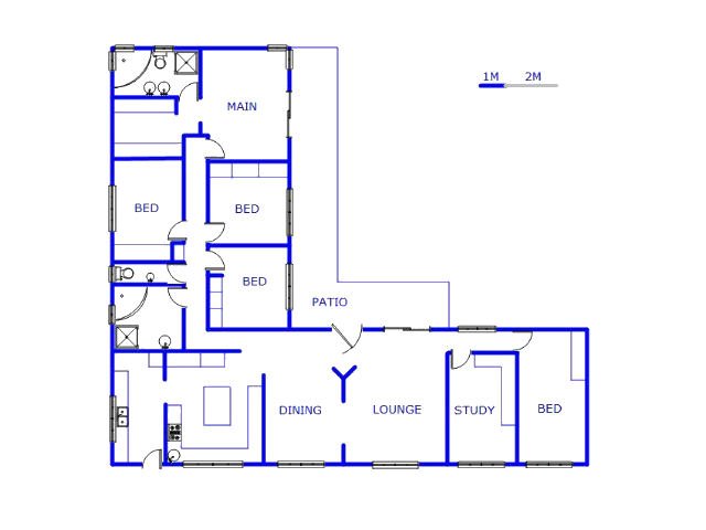 Floor plan of the property in Lyttelton Manor