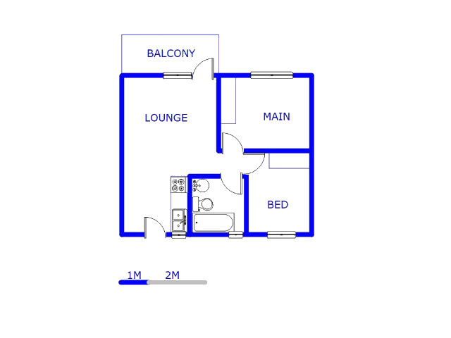 Floor plan of the property in Olifantsvlei