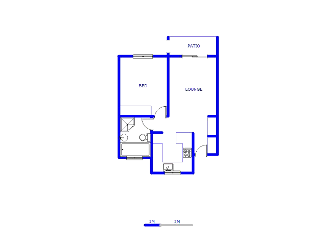 Floor plan of the property in Kenilworth - CPT