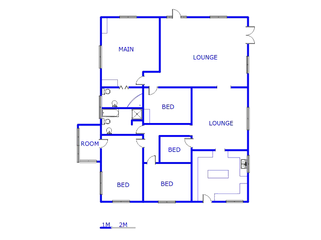 Floor plan of the property in Balfour