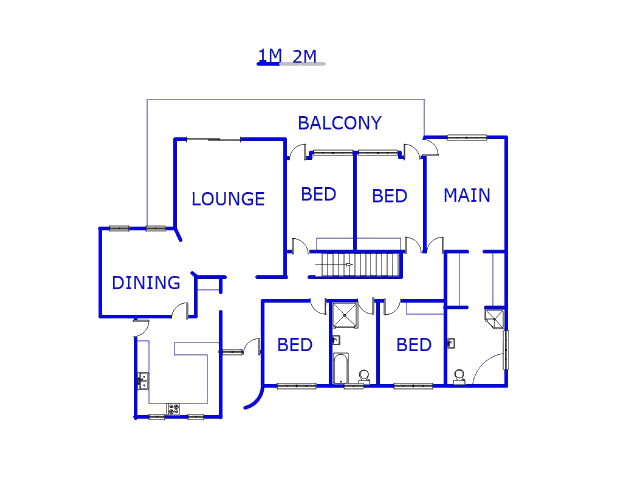 Floor plan of the property in Glenvista