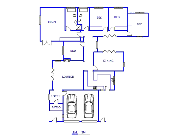 Floor plan of the property in Spruitview