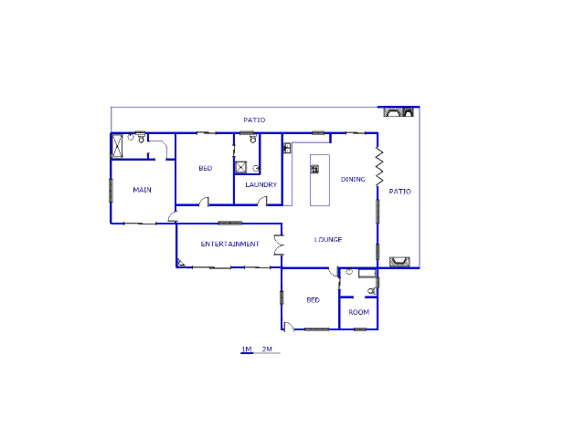 Floor plan of the property in Malmesbury