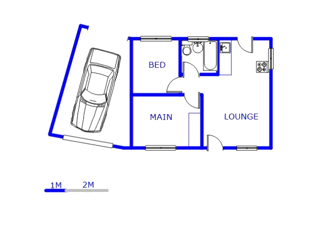 Floor plan of the property in Tsakane
