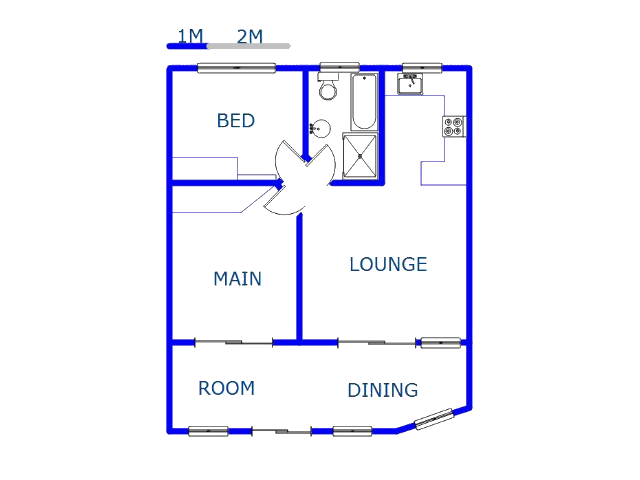 Floor plan of the property in Warner Beach
