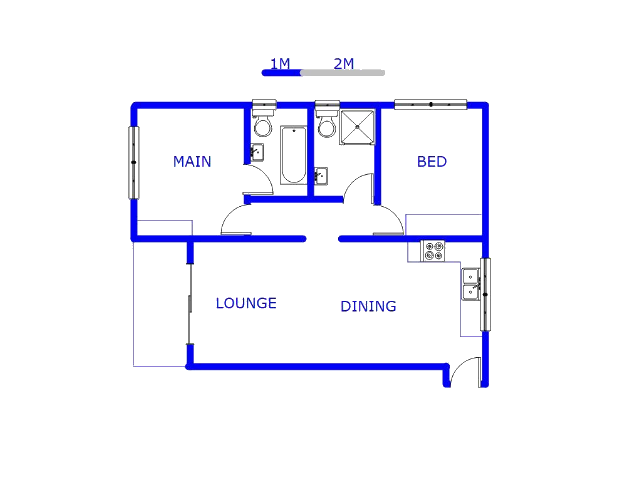 Floor plan of the property in Linbro Park A.H.