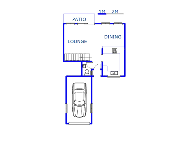 Floor plan of the property in Oaklands - DBN