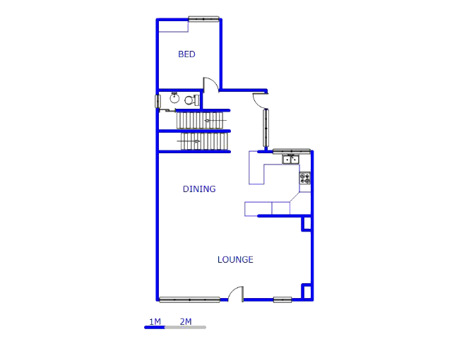 Floor plan of the property in Arcadia