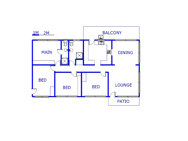 Floor plan of the property in Silverglen