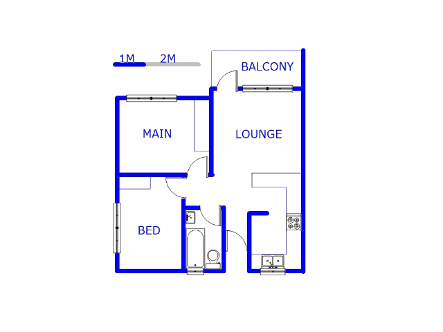 Floor plan of the property in Glenmarais (Glen Marais)