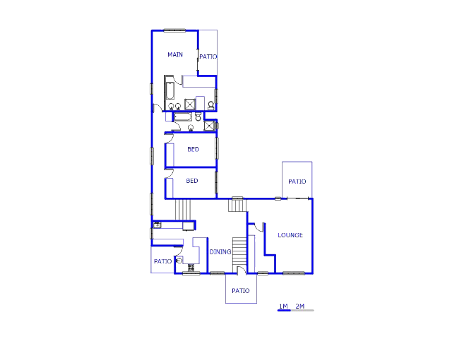 Floor plan of the property in South Crest