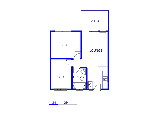 Floor plan of the property in Daspoort