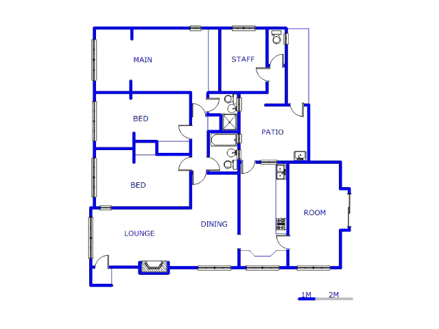 Floor plan of the property in Erasmia
