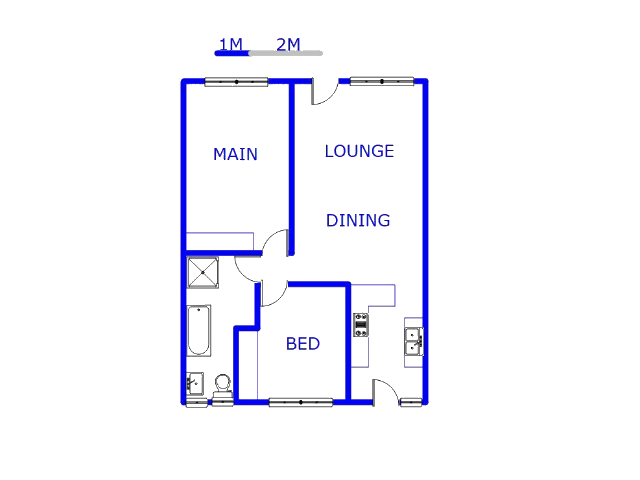 Floor plan of the property in Kookrus