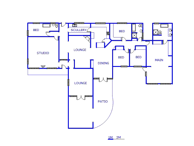 Floor plan of the property in Greenhills