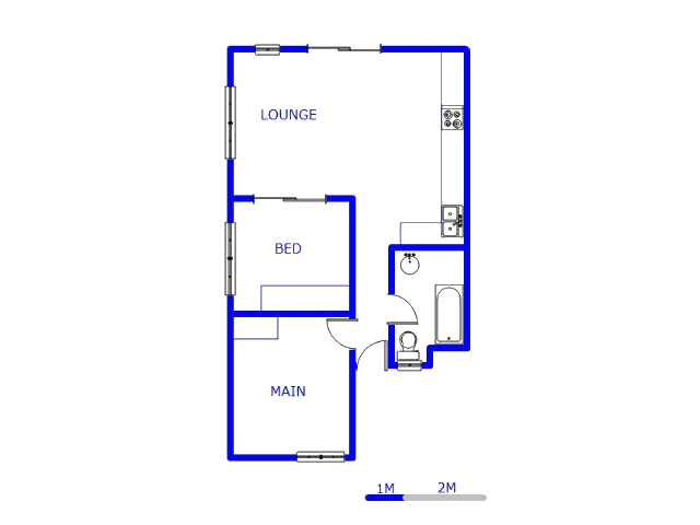 Floor plan of the property in Dorandia