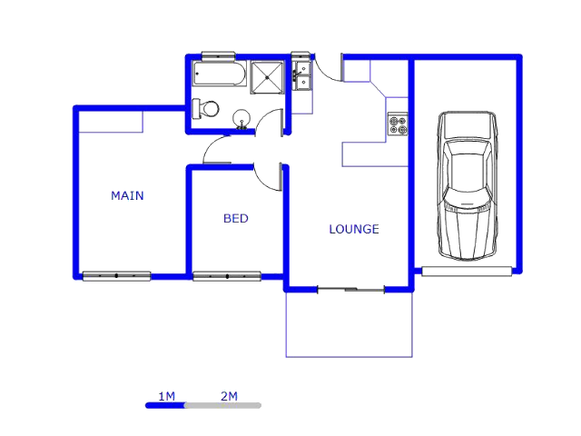 Floor plan of the property in Brits