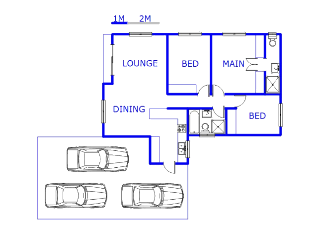Floor plan of the property in Bishopstowe
