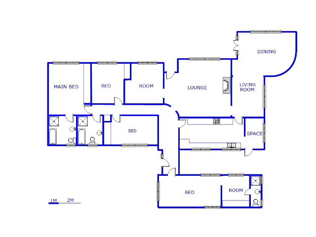 Floor plan of the property in Randpark Ridge