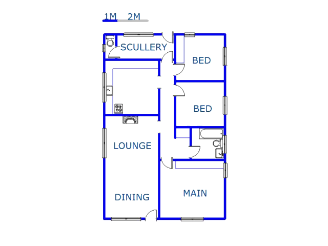 Floor plan of the property in Mount Vernon 