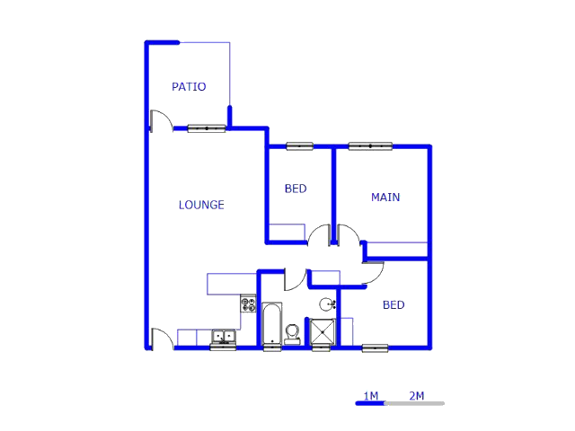 Floor plan of the property in Elarduspark